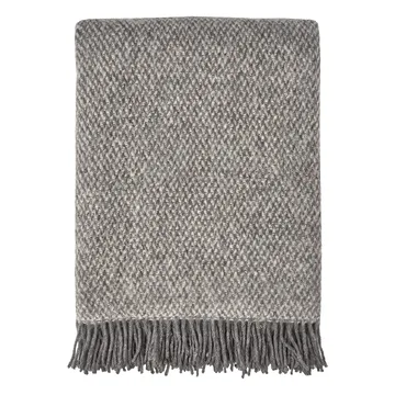 Sandstone uldplaid 130x180 cm - Grå - Scandi Living