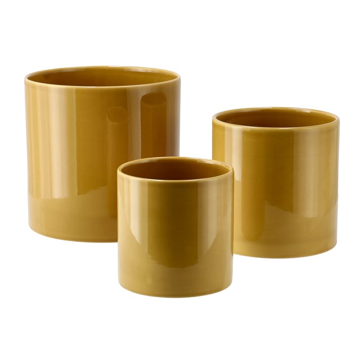 Sleek krukke Ø12 cm, Mustard Scandi Living