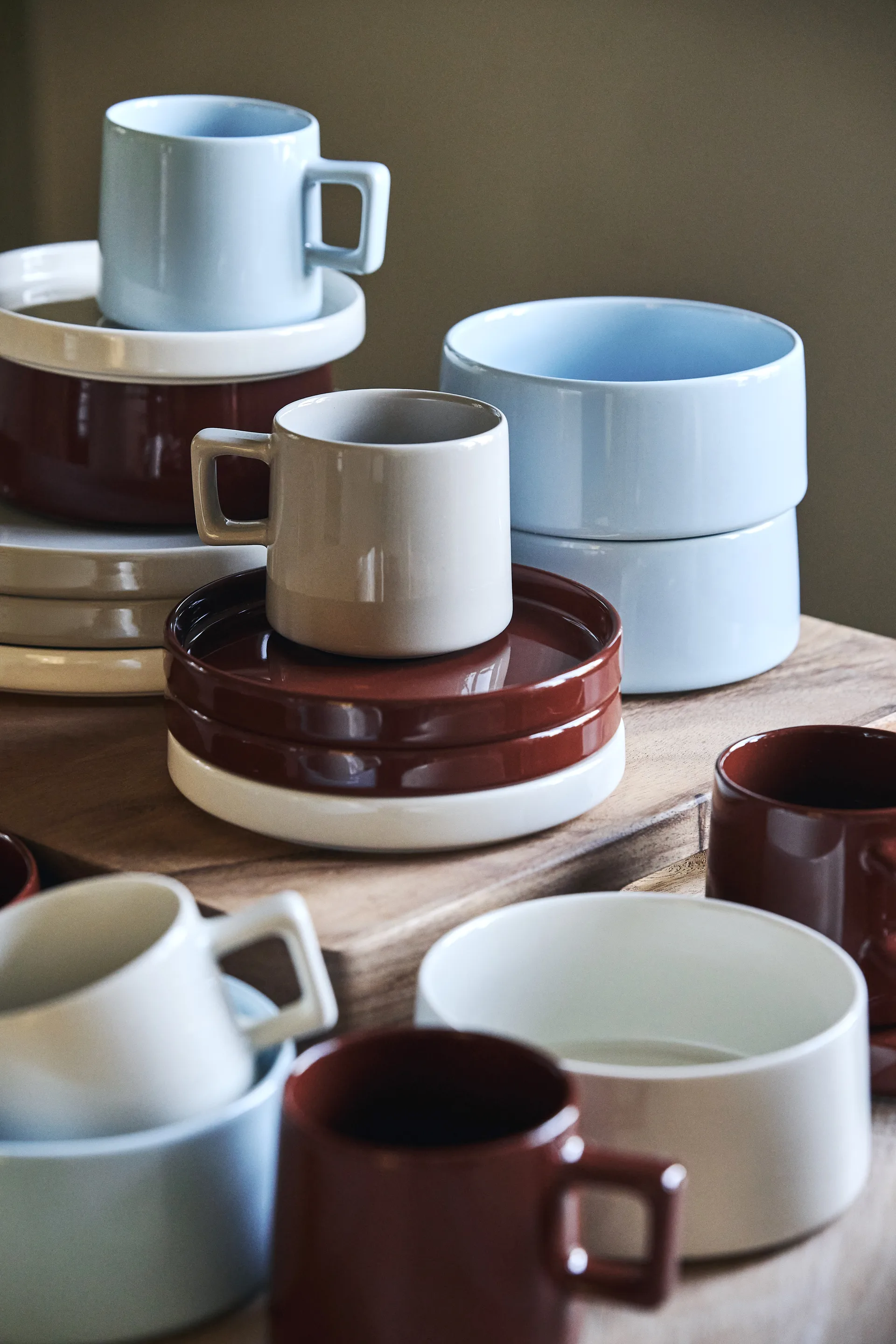 Taper asiet 14 cm, Rød Scandi Living