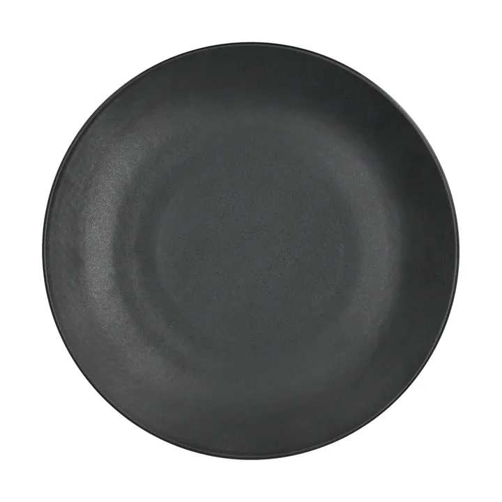 Terra middagstallerken - Sort stentøj, Ø26,5 cm - Scandi Living