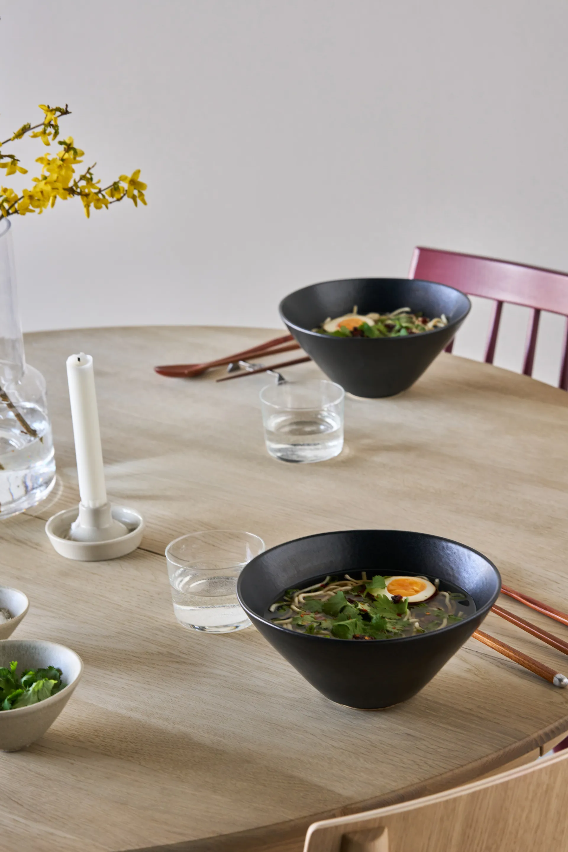 Terra ramenskål, Sort stentøj, Ø20 cm Scandi Living