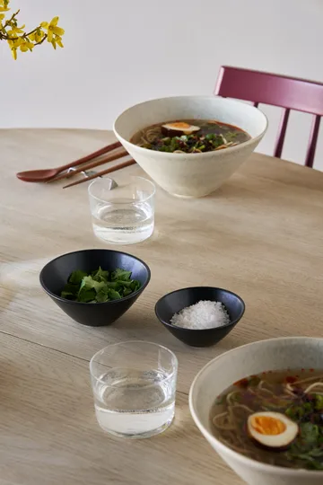Terra serveringsskål - Sort stentøj, Ø9,5 cm - Scandi Living