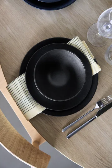 Terra suppeskål - Sort stentøj, Ø16 cm - Scandi Living