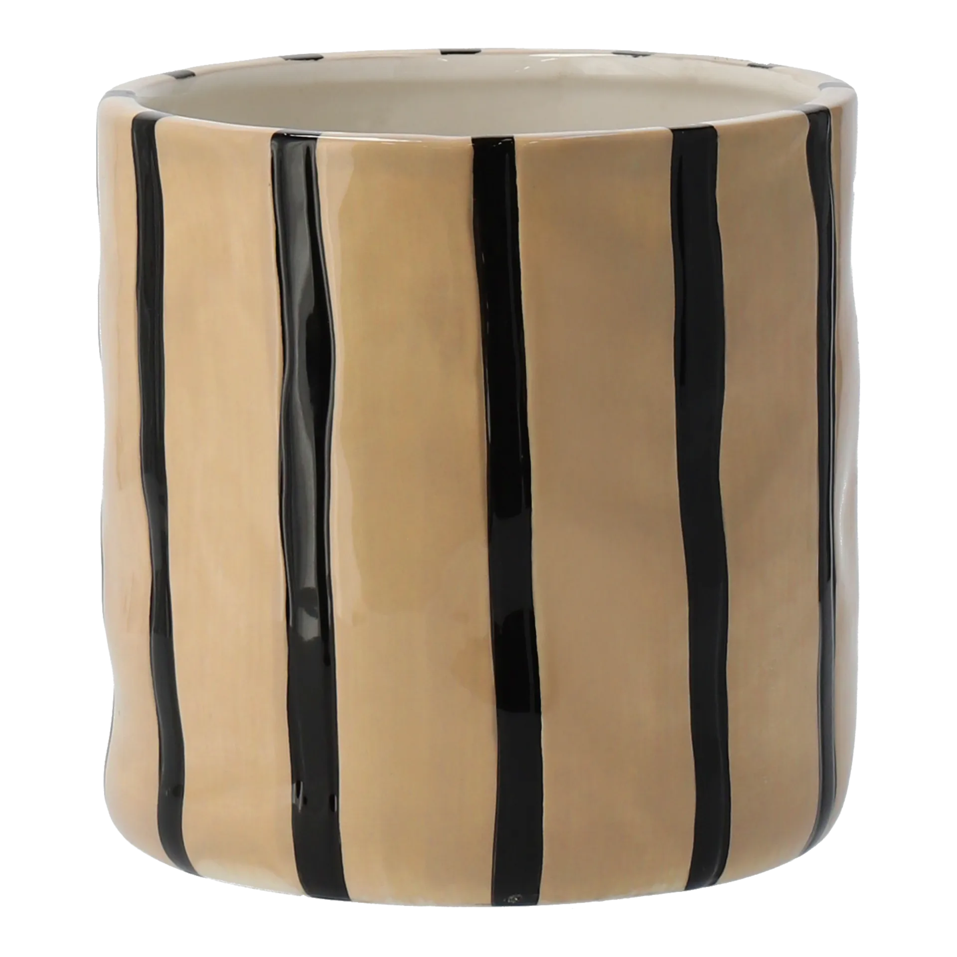 Thirve krukke Ø20 cm, Beige-sort Scandi Living