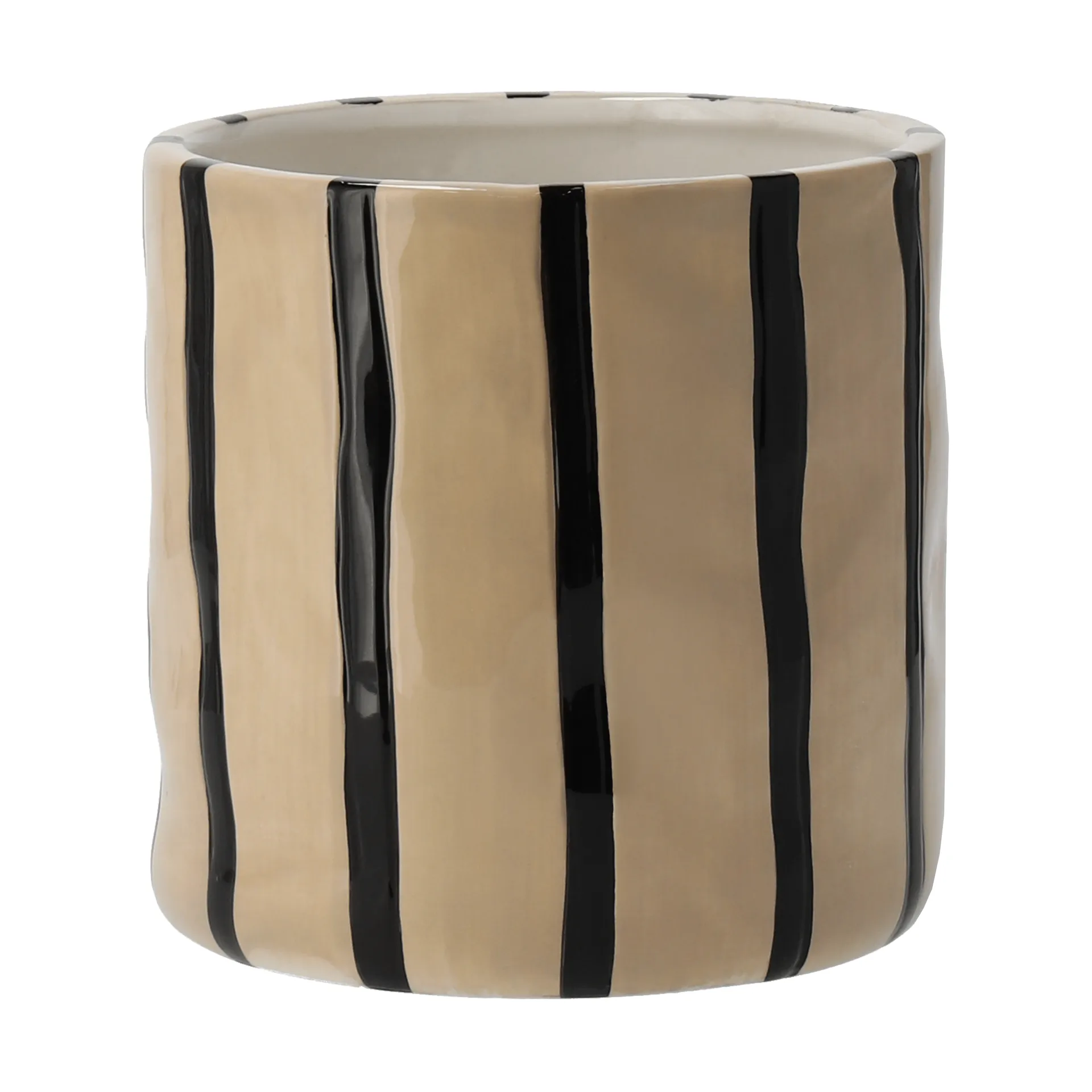 Thrive krukke Ø16 cm, Beige-sort Scandi Living