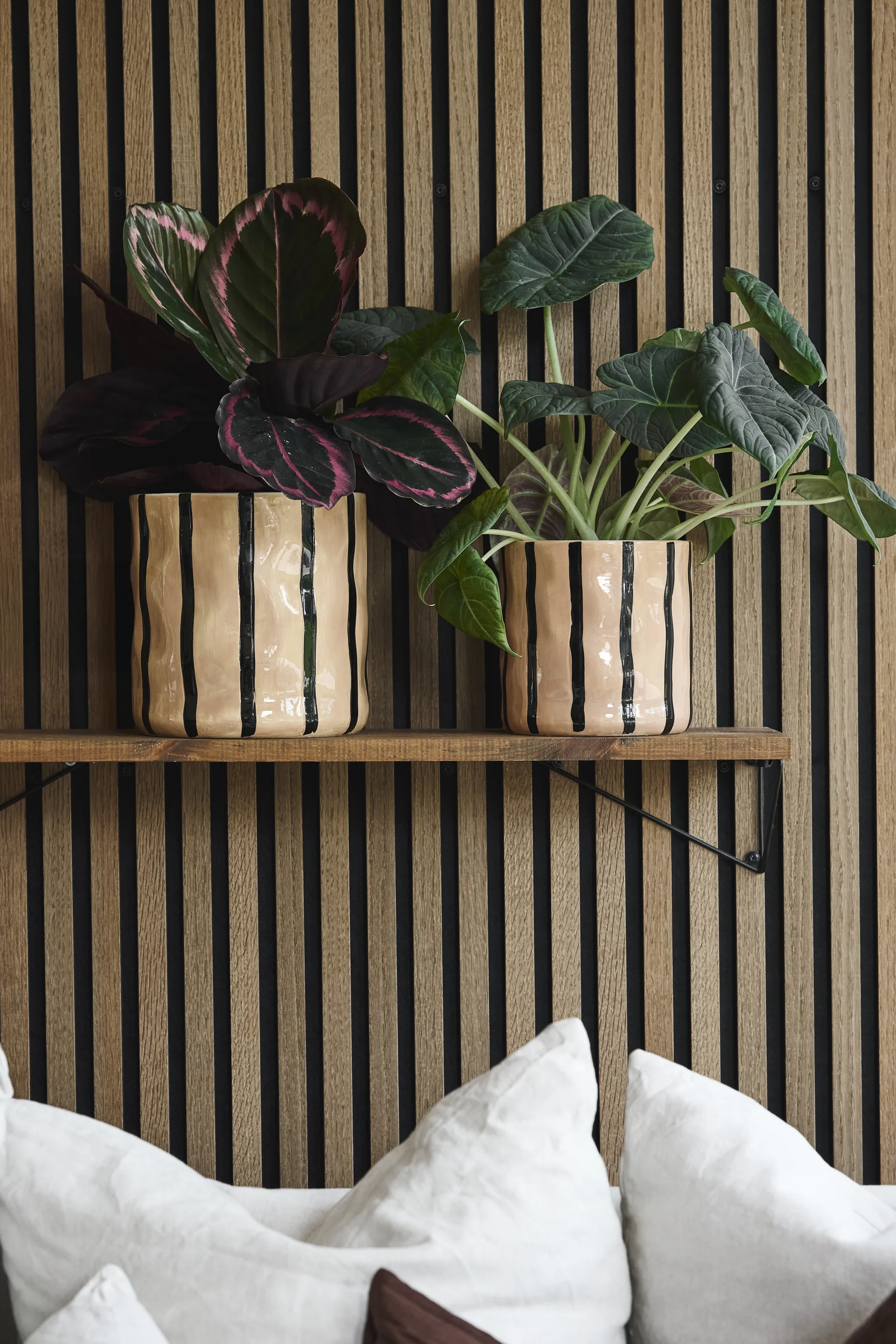 Thrive krukke Ø16 cm, Beige-sort Scandi Living