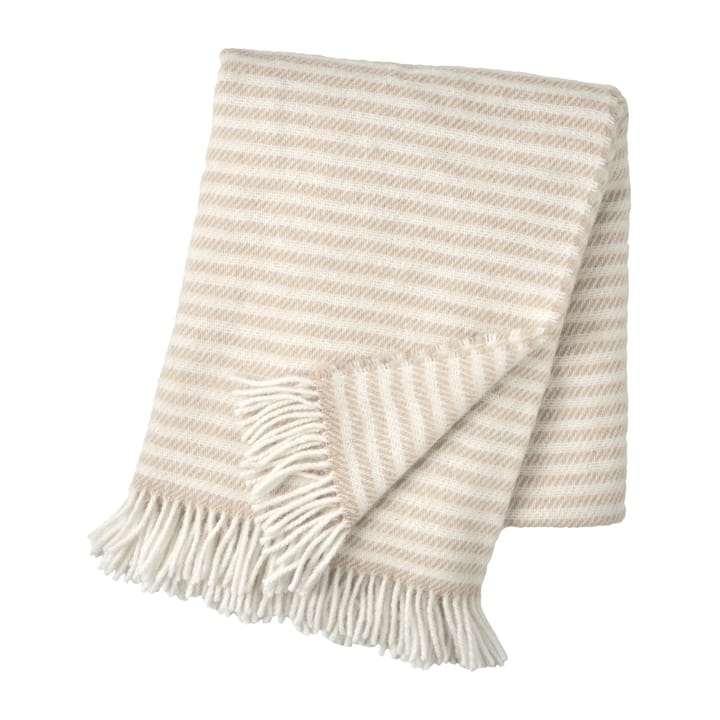 Tidal uldplaid 130x180 cm
 - Beige - Scandi Living