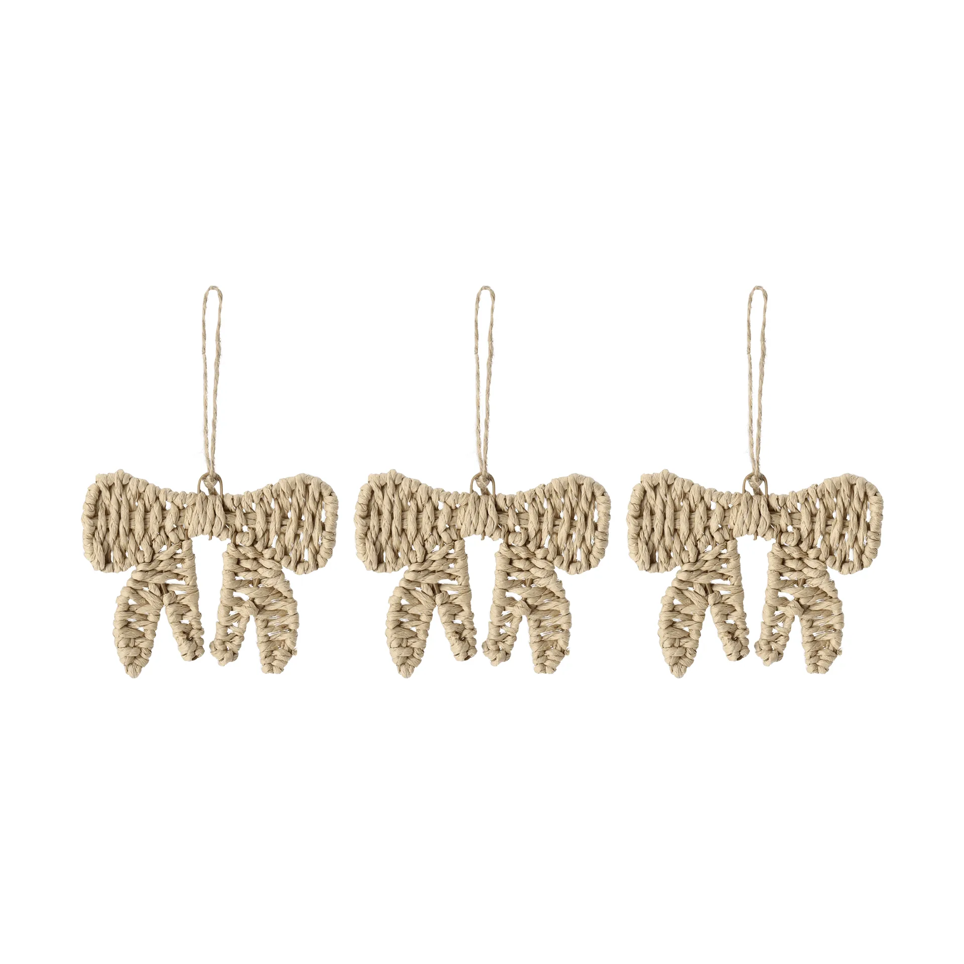 Twine julornament roset 3-pak, Natur Scandi Living