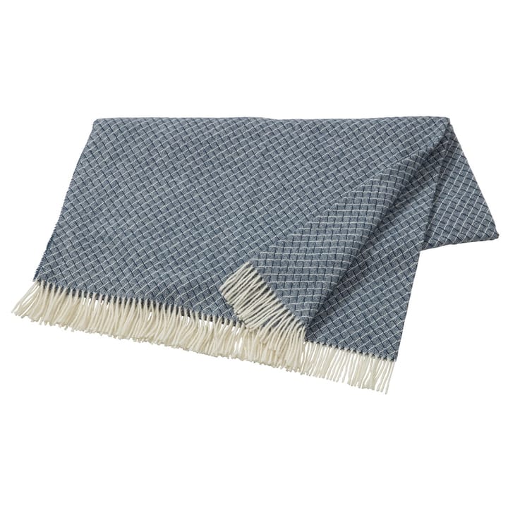 Wicker uldplaid - Dark blue - Scandi Living