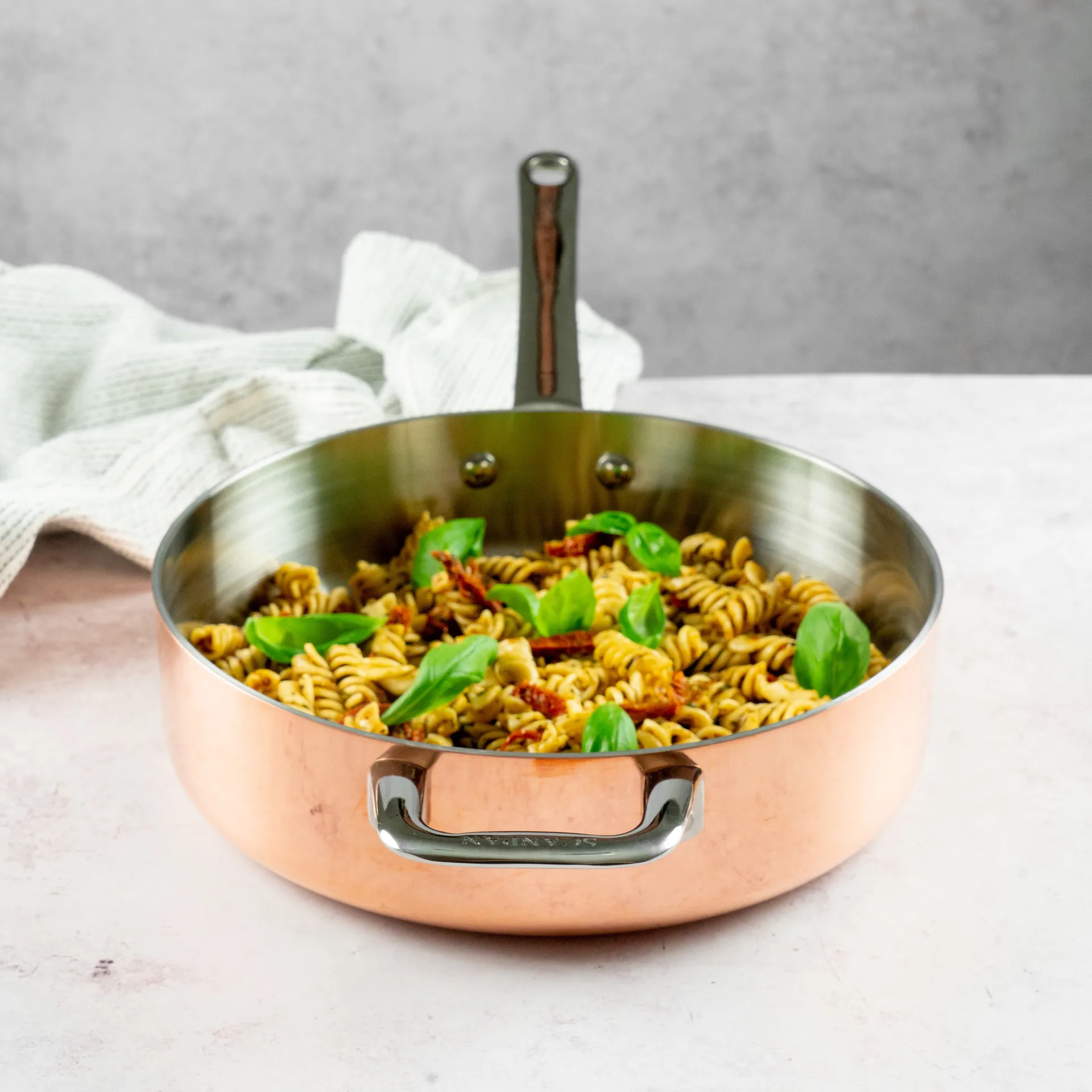 Maitre D’ sauterpande med håndtag kobber, Ø24 cm Scanpan