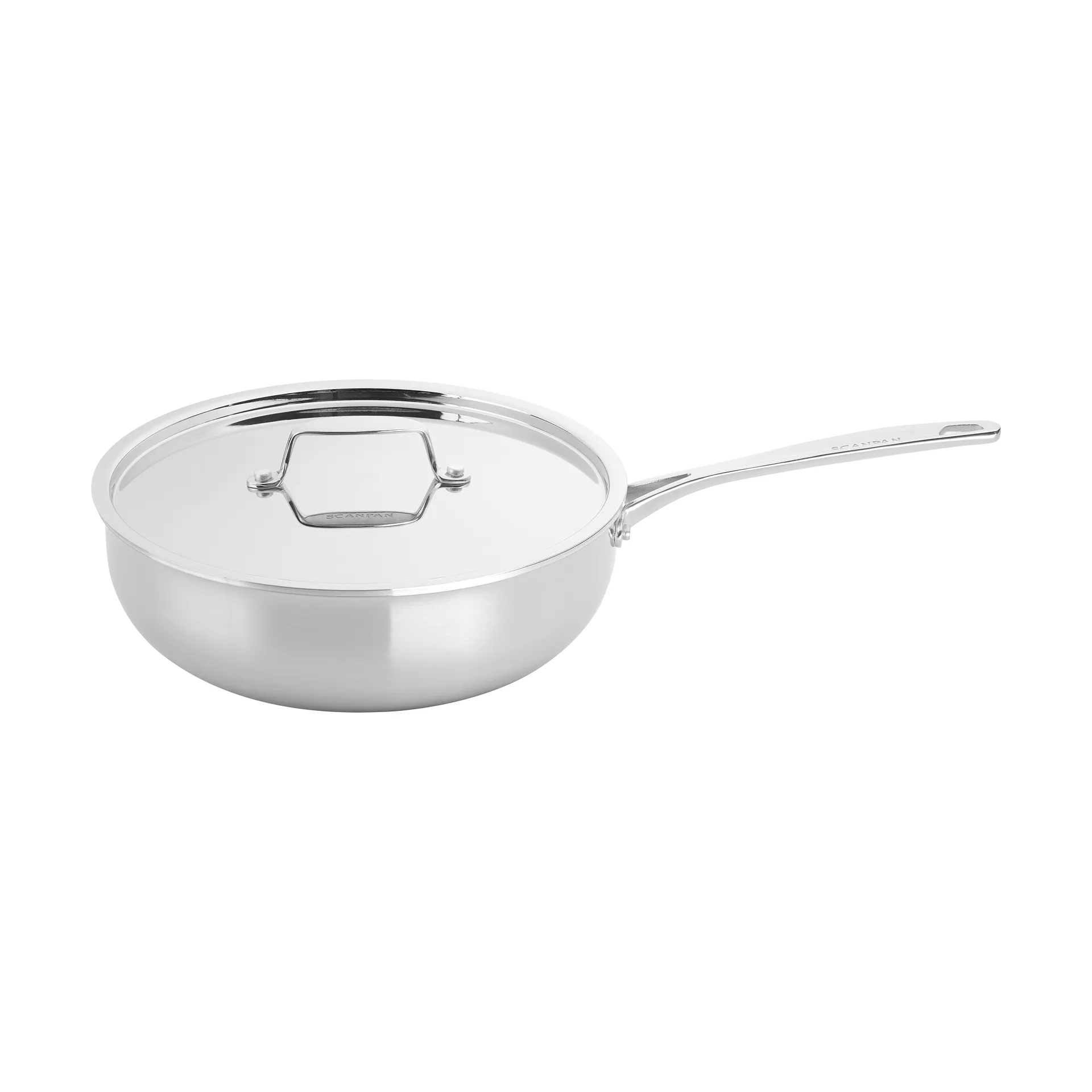 Scanpan Fusion 5 sauterpande med låg, Rustfrit stål, uden håndtag, Ø26 cm Scanpan
