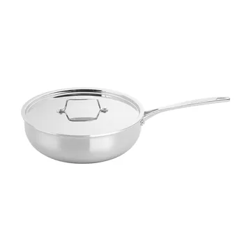 Scanpan Fusion 5 sauterpande med låg - Rustfrit stål, uden håndtag, Ø26 cm - Scanpan