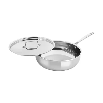 Scanpan Fusion 5 sauterpande med låg - Rustfrit stål, uden håndtag, Ø26 cm - Scanpan
