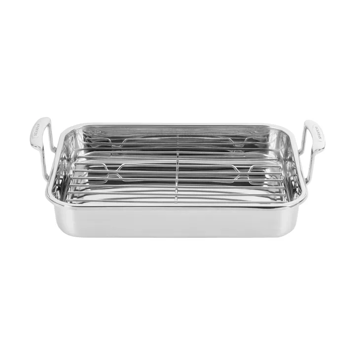 Scanpan STS bradepande med rist - Rustfrit stål 42x26 cm - Scanpan