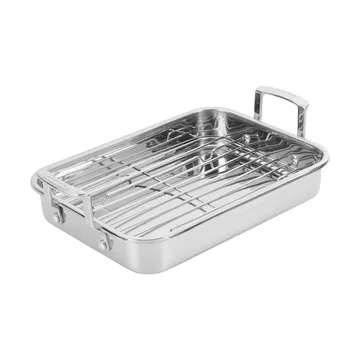 Scanpan STS bradepande med rist - Rustfrit stål 42x26 cm - Scanpan