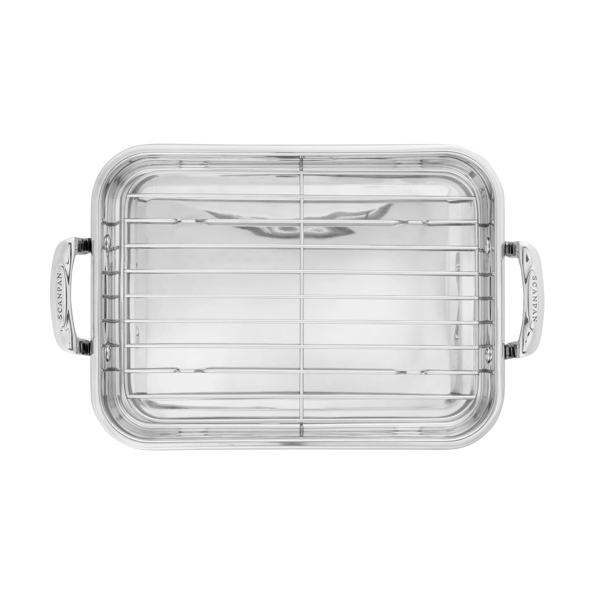 Scanpan STS bradepande med rist, Rustfrit stål 42x26 cm Scanpan
