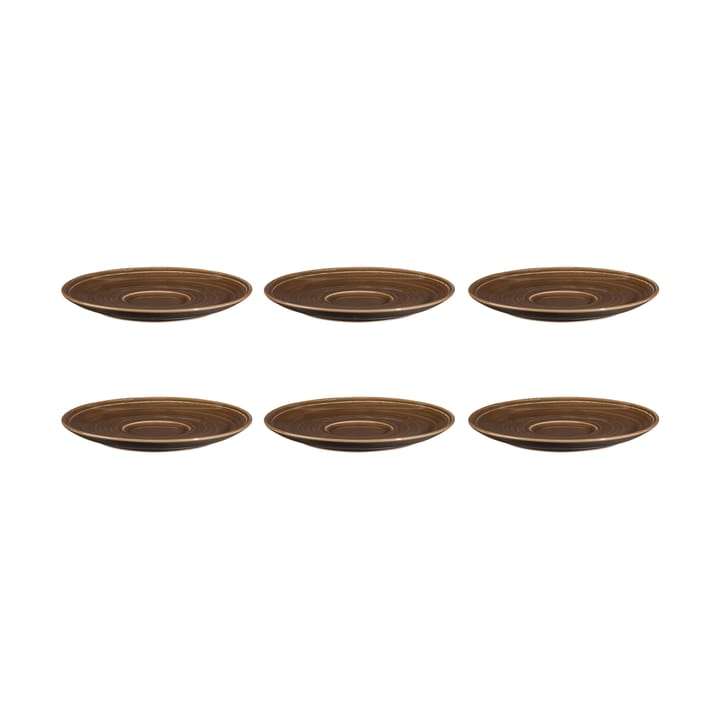 Terra kaffeunderkop Ø16,1 cm 6-pak - Earth Brown - Seltmann Weiden