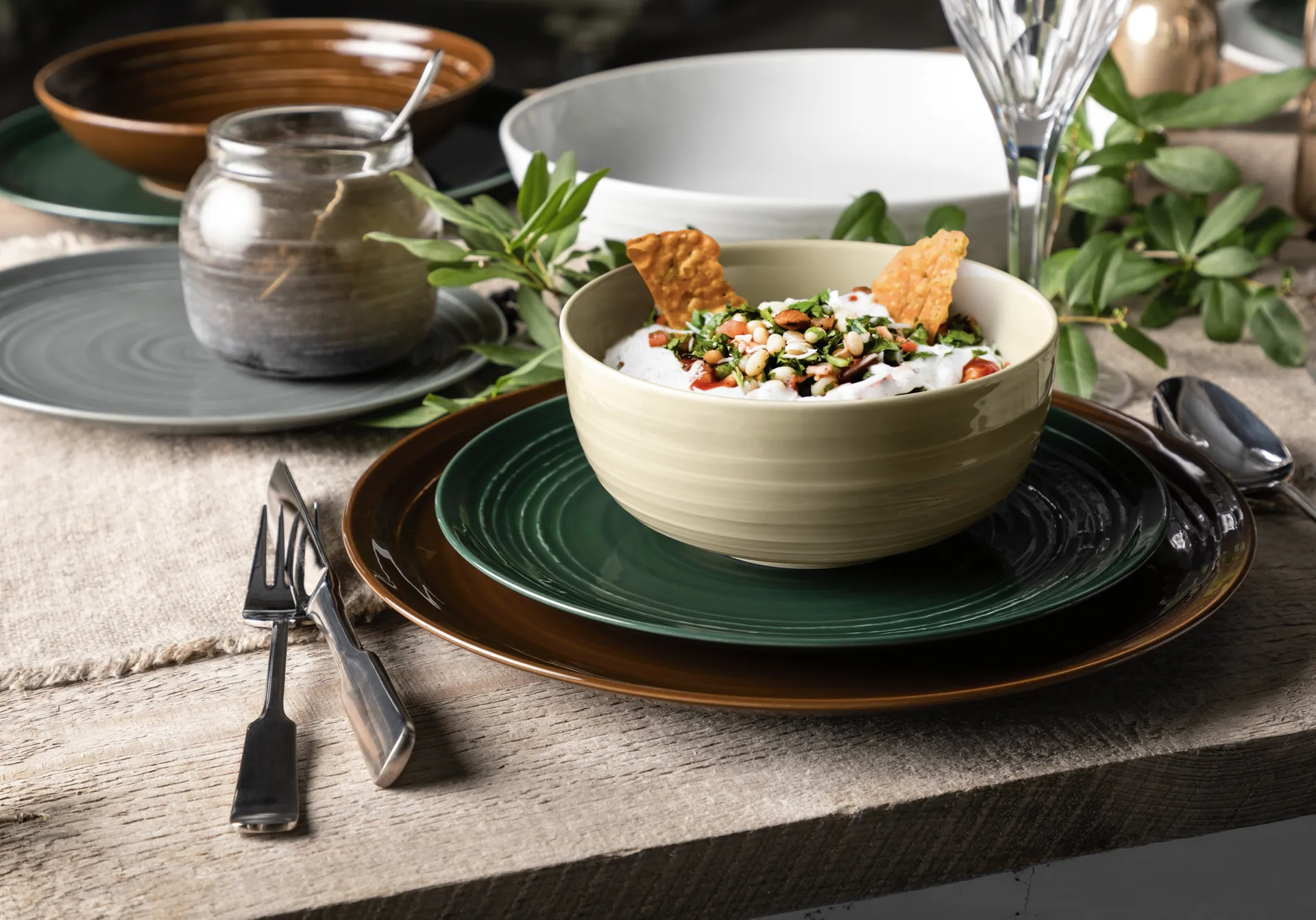Terra tallerken Ø22,7 cm 6-pak, Moss Green Seltmann Weiden