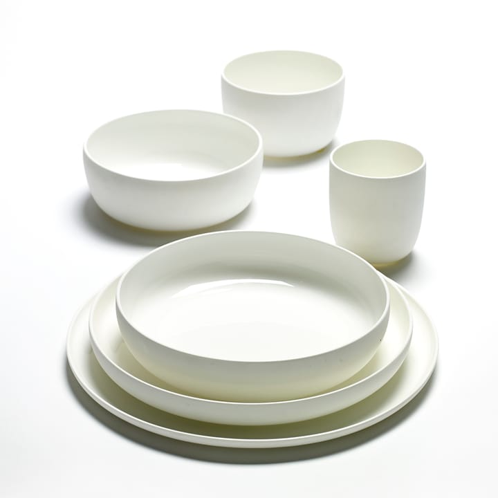 Base morgenmadsskål med lav kant hvid, 16 cm Serax