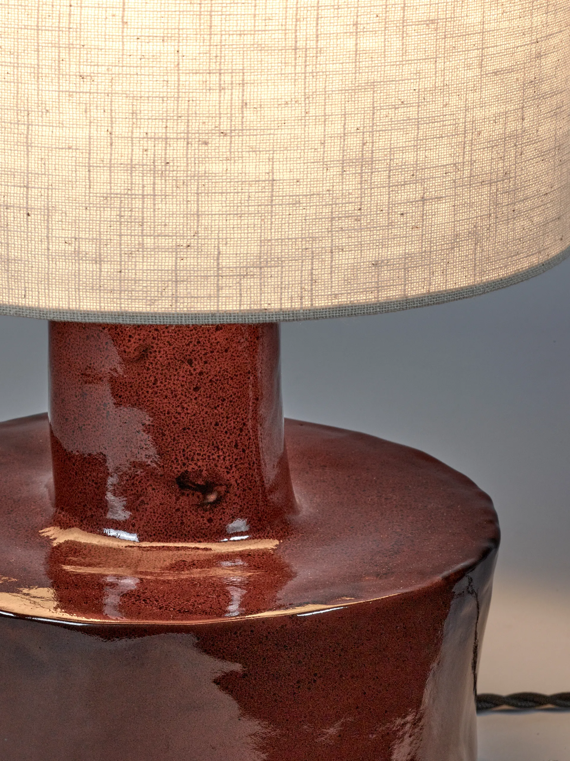 Catherine bordlampe 47 cm, Red/White Serax