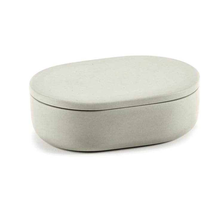 Cose opbevaringskrukke oval med låg S 3,3x10,2 cm - Beige - Serax