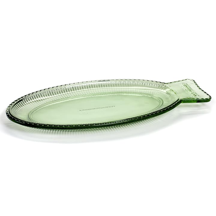 Fish & Fish serveringsfad 16x35 cm, Green Serax