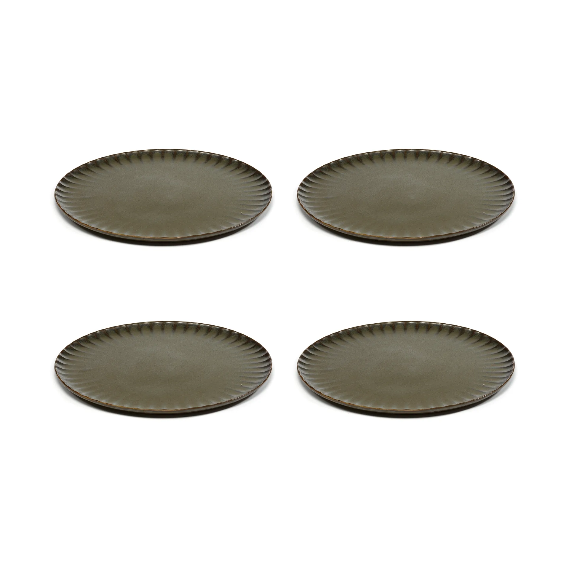 Inku tallerken XL Ø27 cm 4 stk, Green Serax