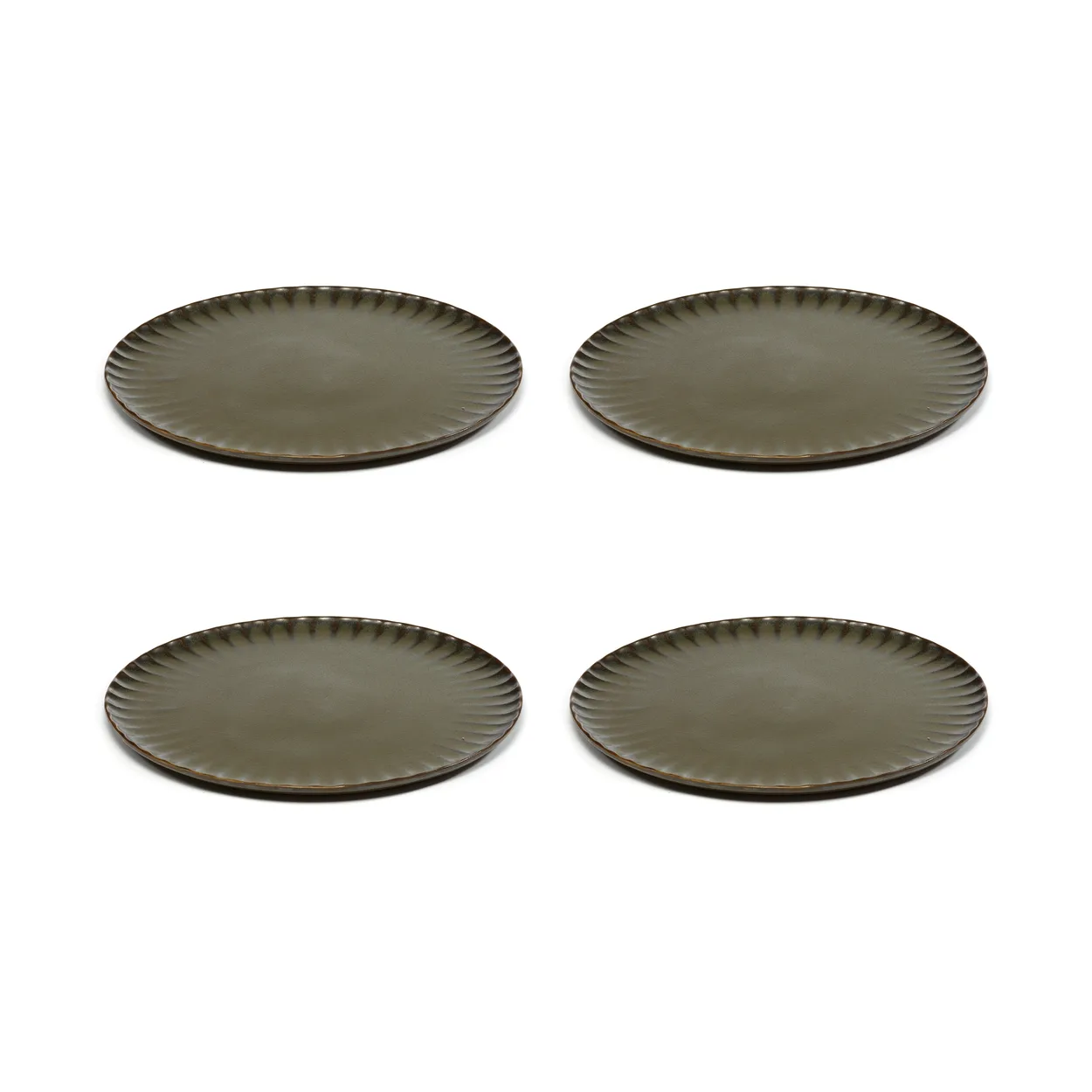 Serax Inku tallerken XL Ø27 cm 4 stk Green