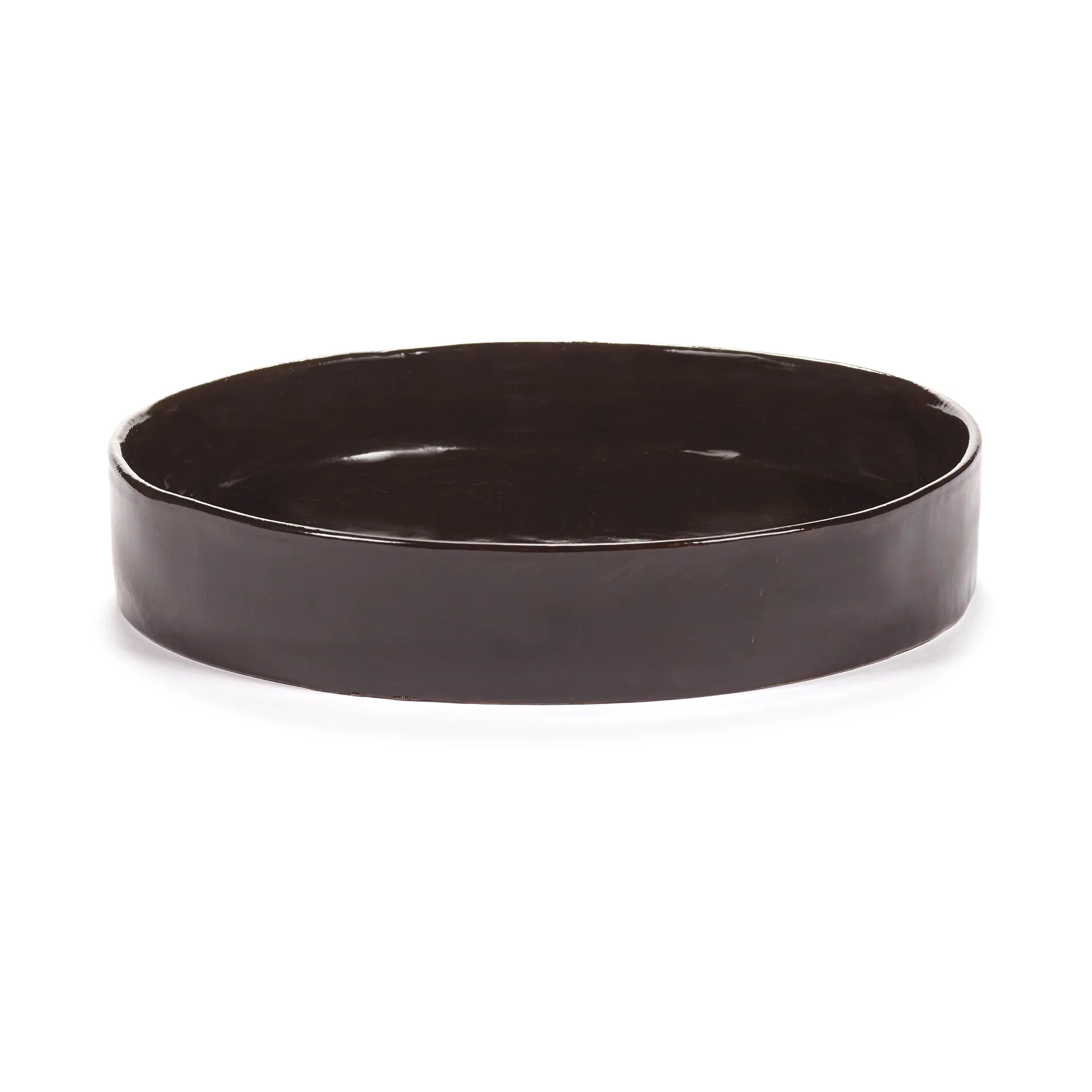 La Mère dyb tallerken L Ø25 cm, Dark brown Serax