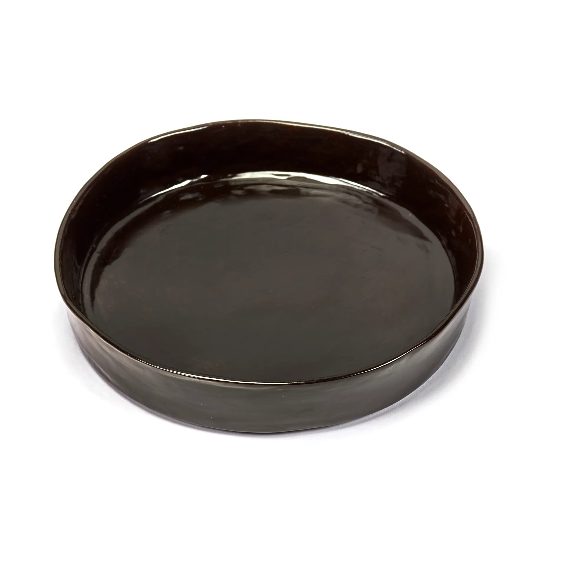 La Mère dyb tallerken M Ø23 cm 2 stk, Dark brown Serax