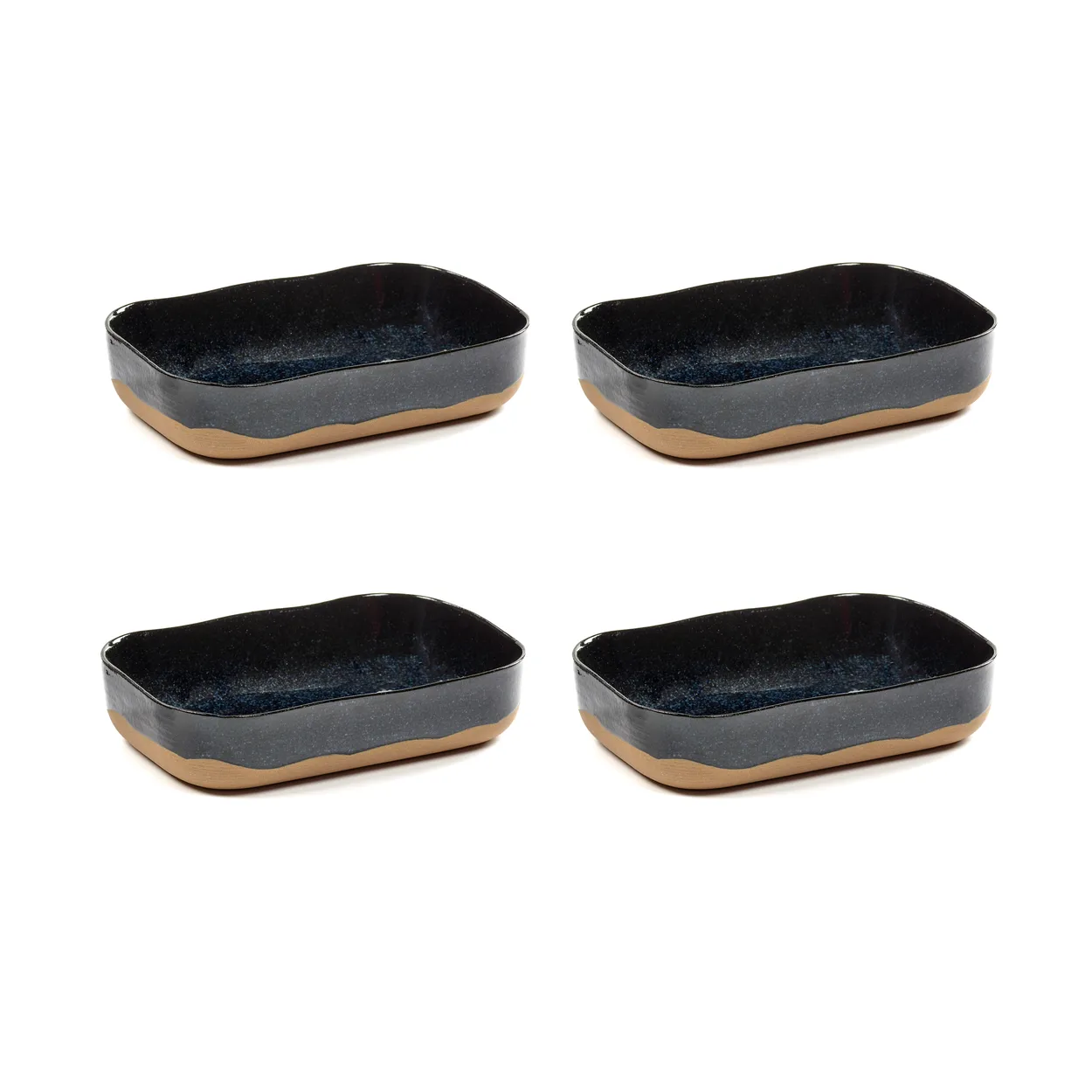 Serax La Nouvelle Table ekstra dyb fad No5 L 4 stk Dark blue