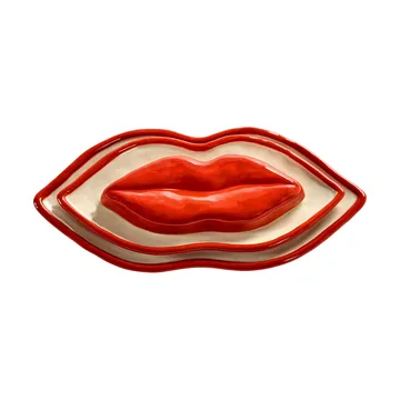 Les Objets Mouleversants bakkesæt 3 dele - Red-white - Serax