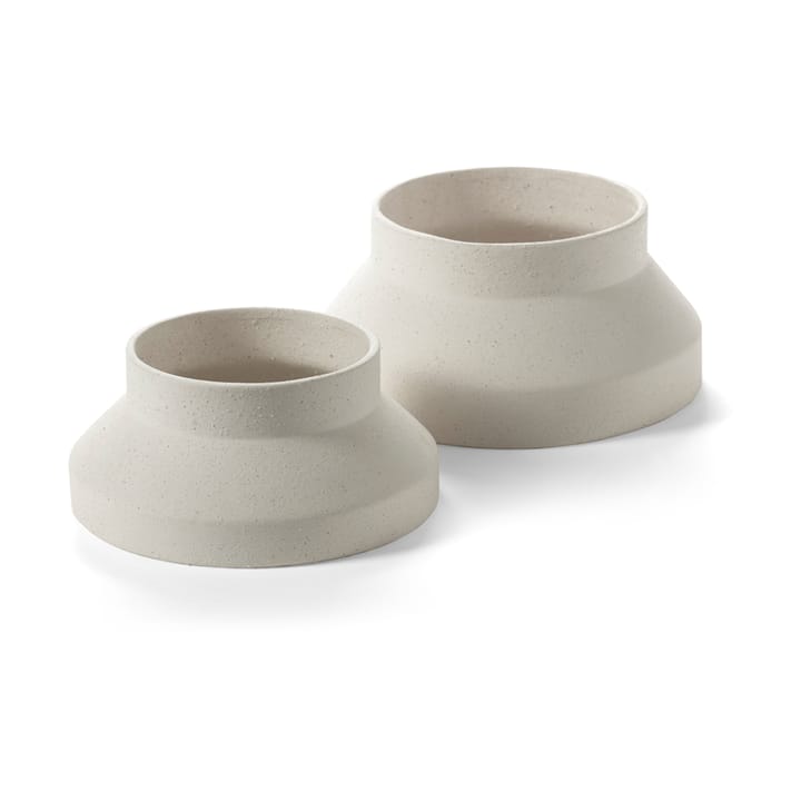 Mira vase/kagefad L, Beige Serax