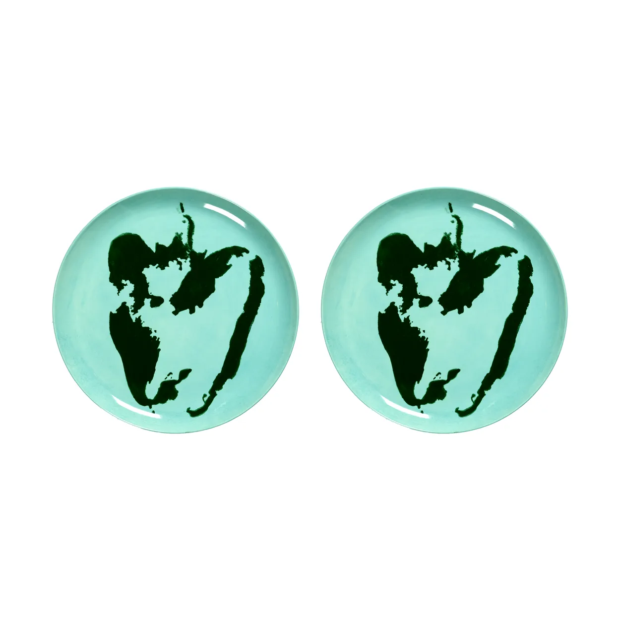 Serax Ottolenghi Feast tallerken L Ø26,5 cm 2-pak Azure-pepper green