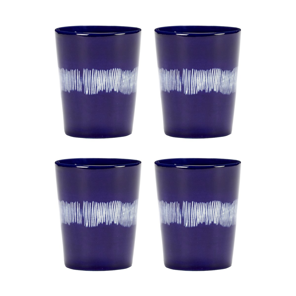Serax Ottolenghi Feast tekop 33 cl 4-pak Dark blue-white