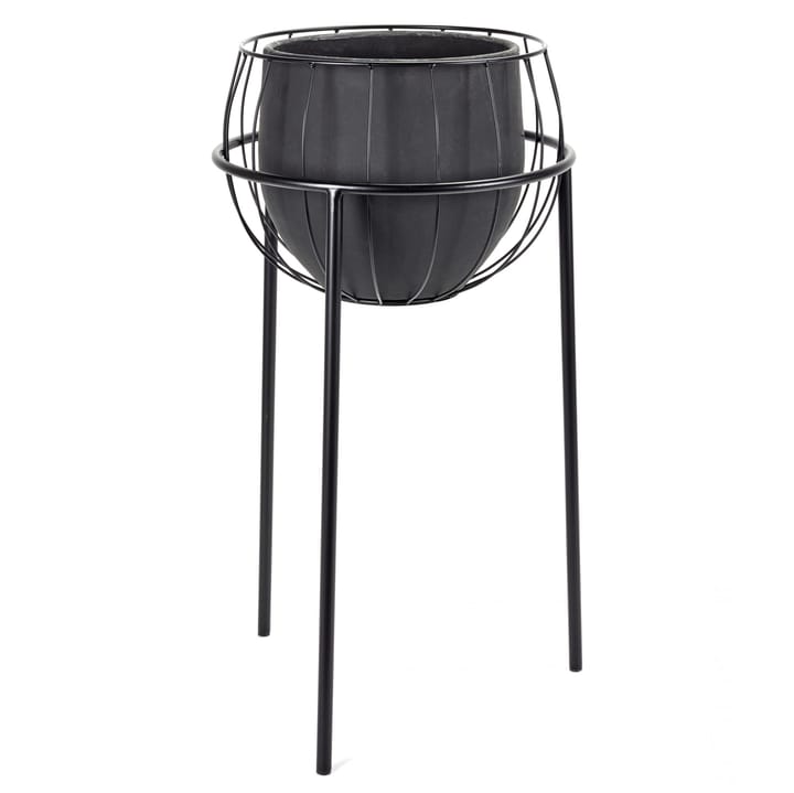 Serax krukke med blomsterpiedestal, Black Serax