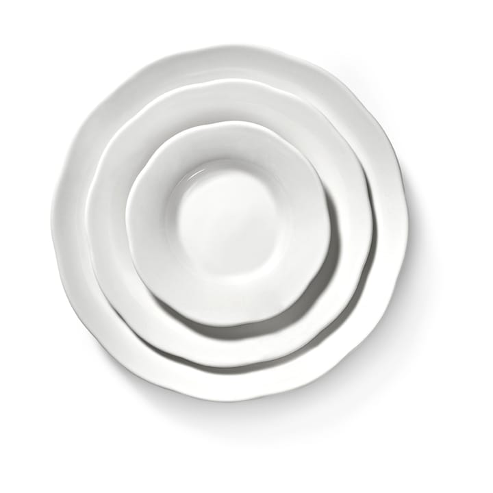 Silhouette dyb sidetallerken M Ø15 cm, White Serax