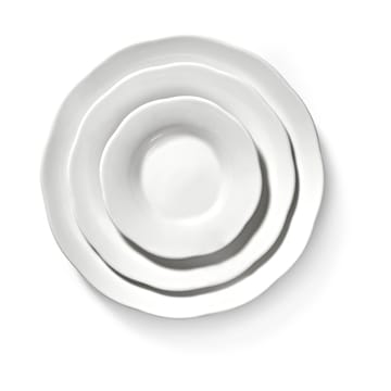 Silhouette dyb sidetallerken S Ø10,5 cm 4 stk - White - Serax