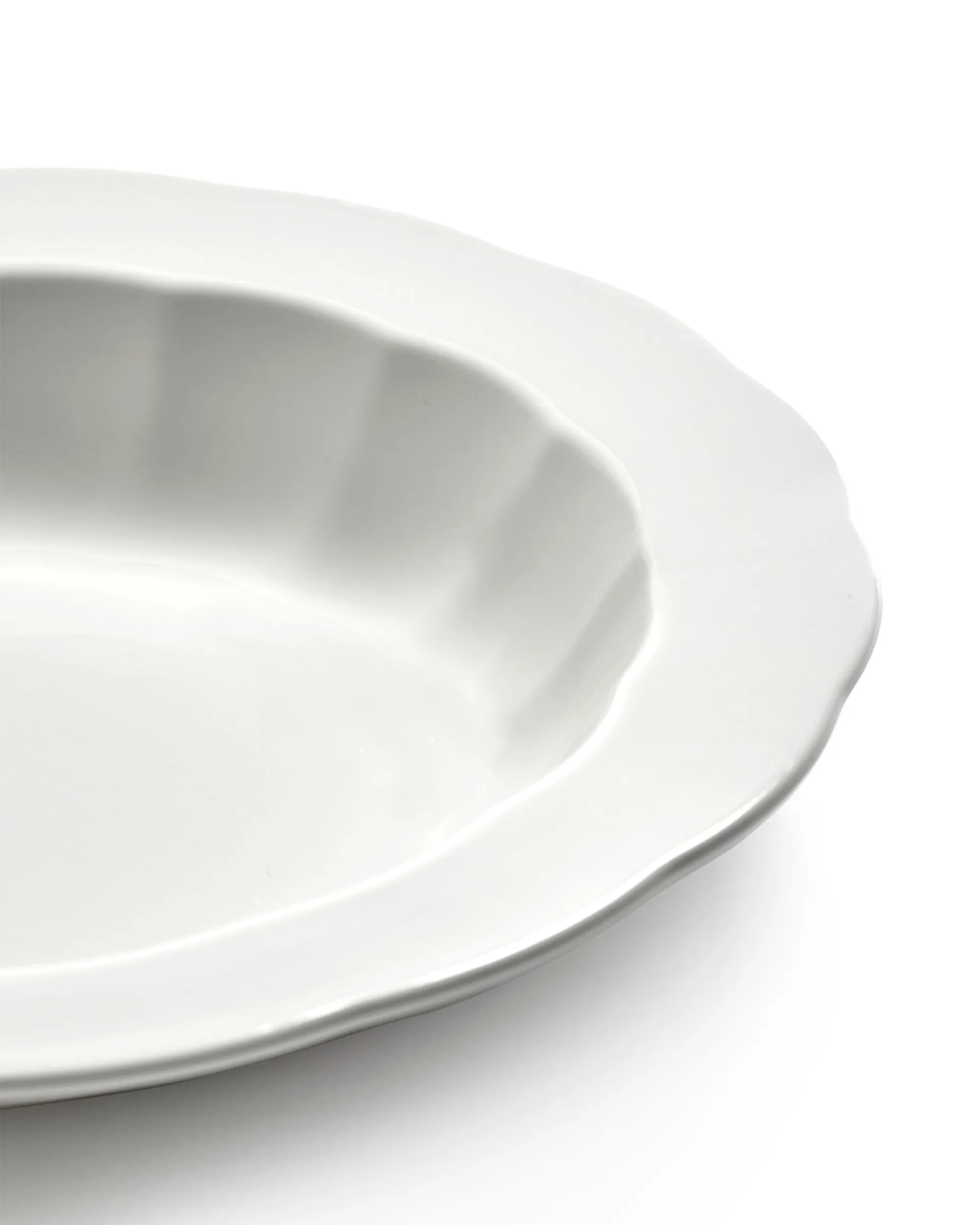 Silhouette dyb tallerken M Ø23,7 cm 4 stk, White Serax