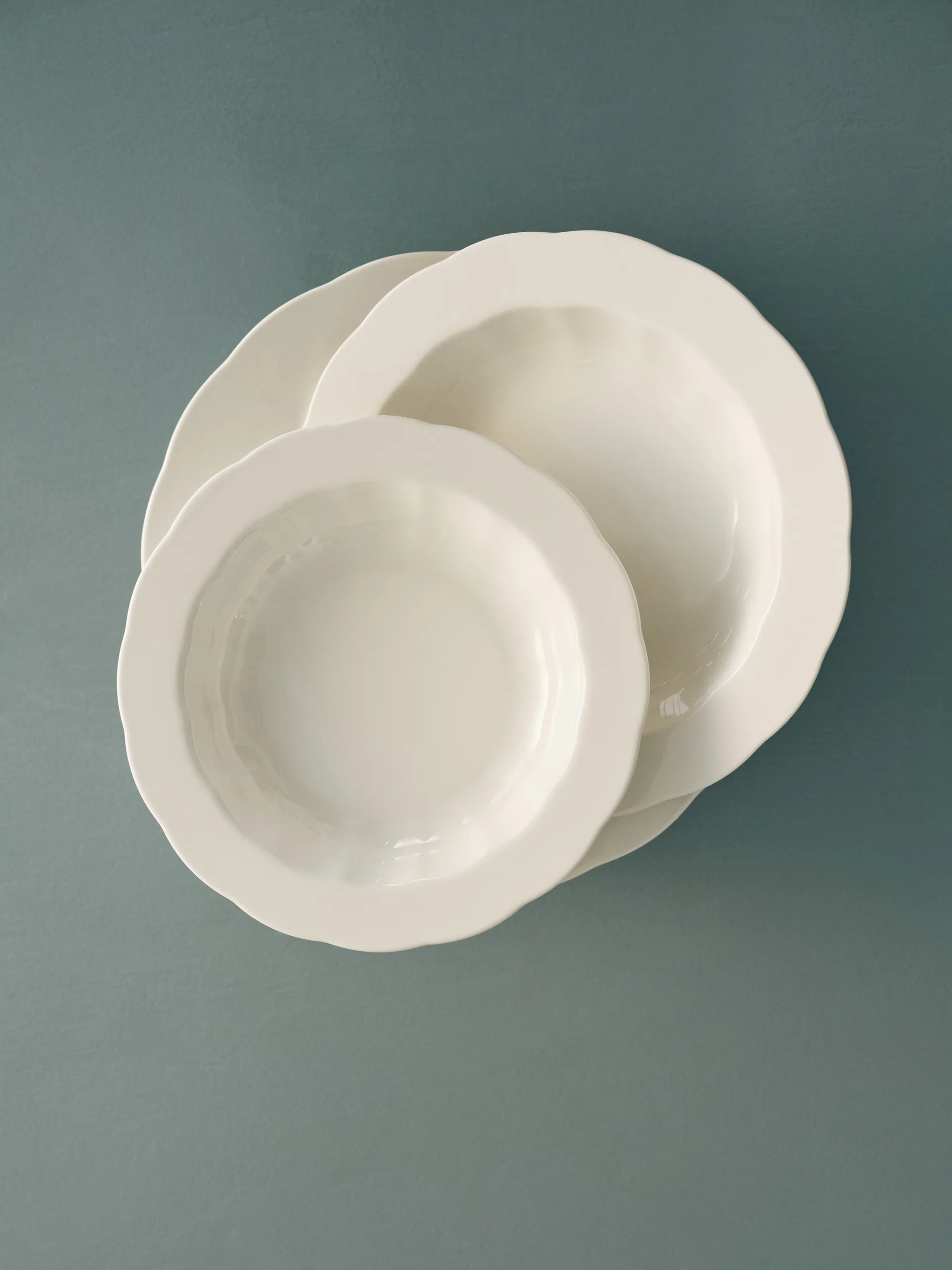 Silhouette dyb tallerken M Ø23,7 cm 4 stk, White Serax