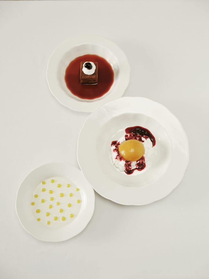 Silhouette dyb tallerken S Ø21,5 cm 4 stk, White Serax