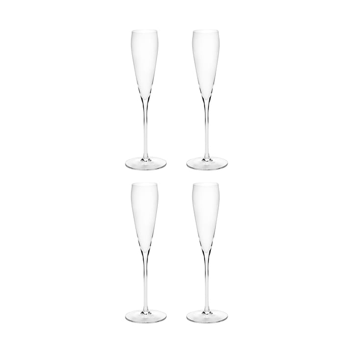 Silhouette flute champagneglas 15 cl 4 stk - Clear - Serax