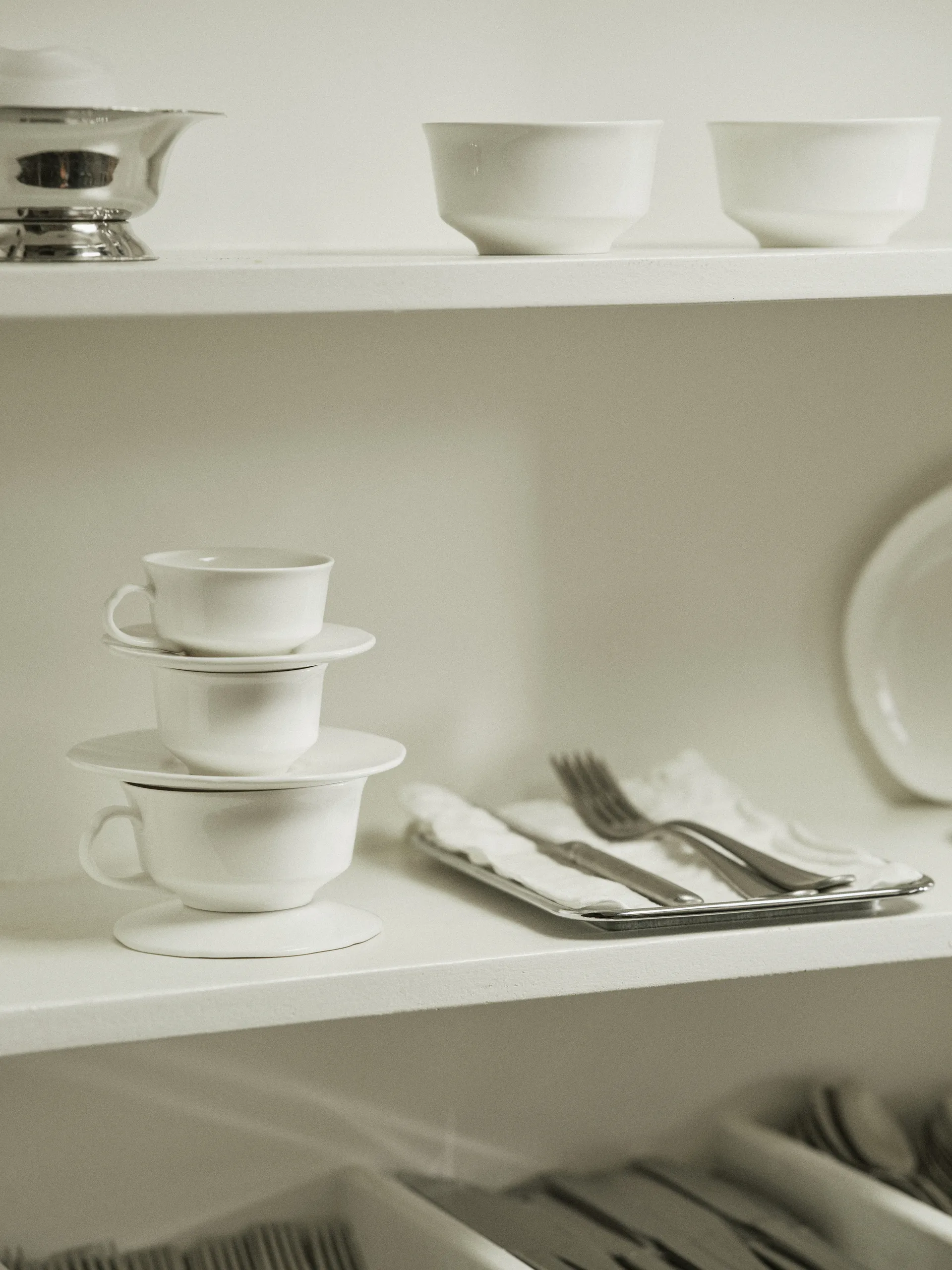 Silhouette kaffekop 19 cl 4 stk, White Serax