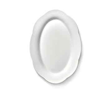 Silhouette oval dyb tallerken L 21x30 cm 2 stk - White - Serax