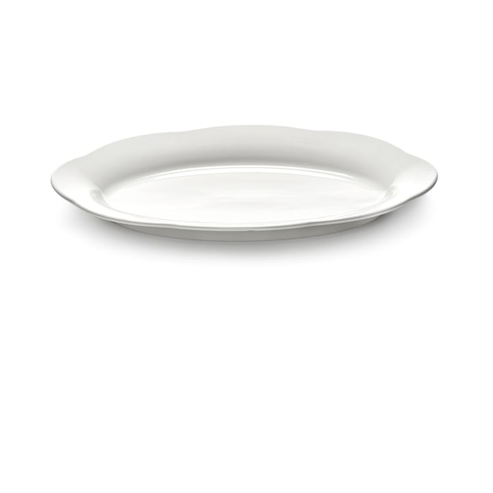 Silhouette oval dyb tallerken L 21x30 cm - White - Serax