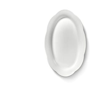 Silhouette oval dyb tallerken M 15x24,5 cm 2 stk - White - Serax