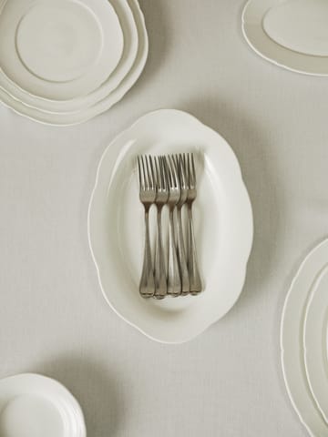 Silhouette oval dyb tallerken M 15x24,5 cm 2 stk - White - Serax