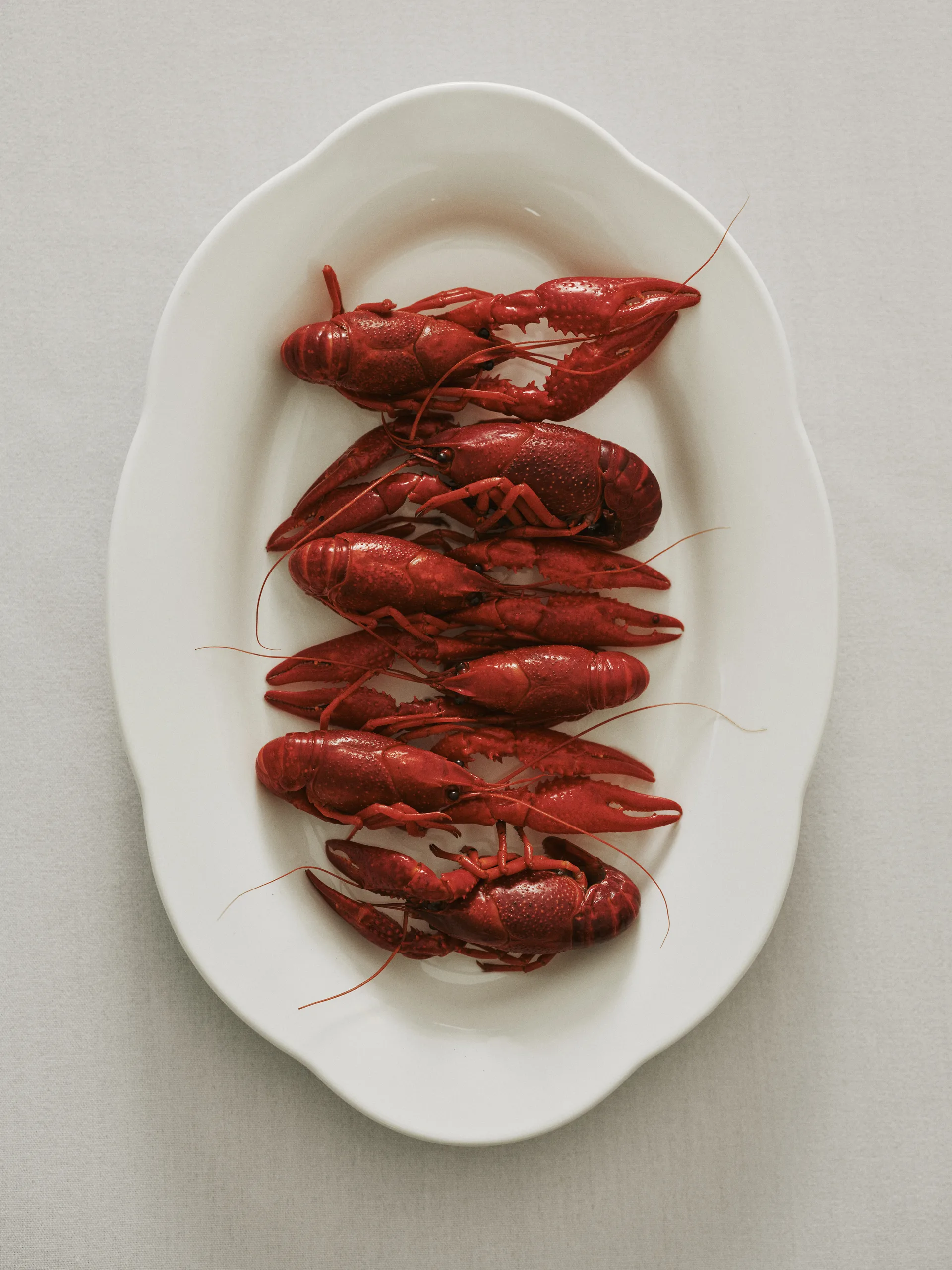 Silhouette oval dyb tallerken M 15x24,5 cm 2 stk, White Serax