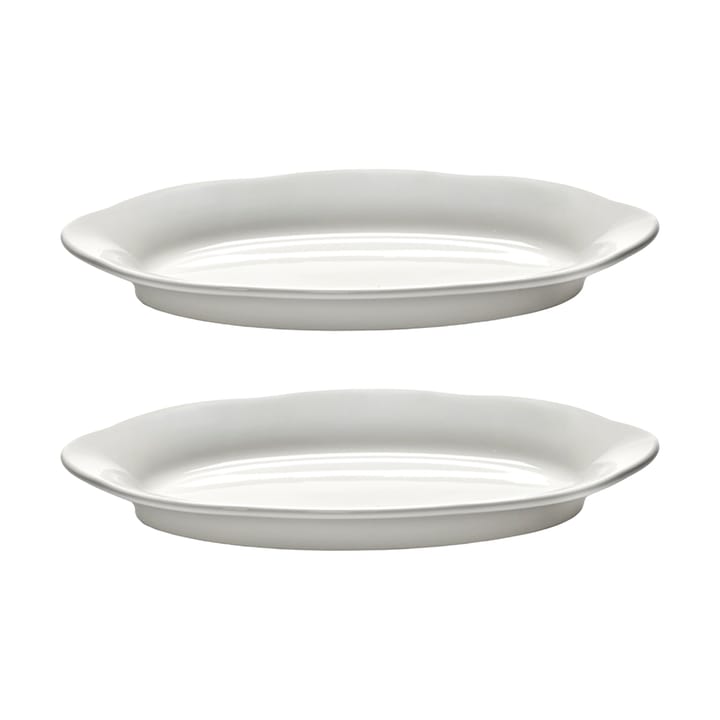 Silhouette oval dyb tallerken S 10x18,5 cm 2 stk - White - Serax