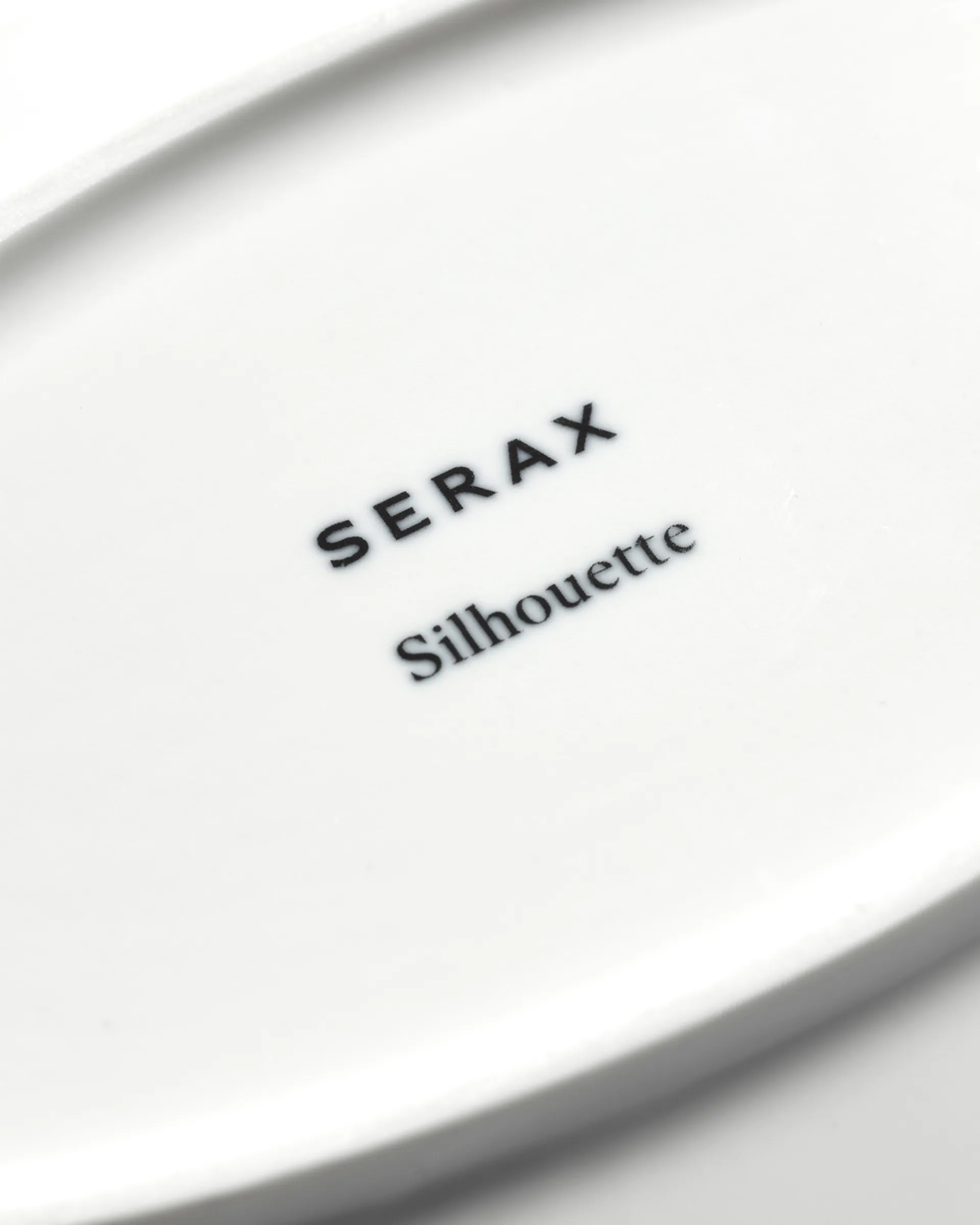 Silhouette oval dyb tallerken S 10x18,5 cm 2 stk, White Serax